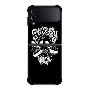 STUSSY SKULL LOGO Samsung Galaxy Z Flip 4 5G Case Cover STUSSY SKULL LOGO Samsung Galaxy Z Flip 4 5G Case Cover