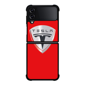 TESLA RED LOGO Samsung Galaxy Z Flip 4 5G Case Cover
