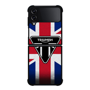 TRIUMPH MOTORCYCLE FLAG LOGO Samsung Galaxy Z Flip 4 5G Case Cover