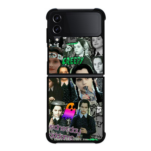 WEDNESDAY ADDAMS COLLAGE Samsung Galaxy Z Flip 4 5G Case Cover WEDNESDAY ADDAMS COLLAGE Samsung Galaxy Z Flip 4 5G Case Cover