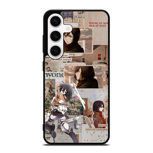 ATTACK ON TITAN MIKASA ACKERMAN COLLAGE Samsung Galaxy S24 Case Cover ATTACK ON TITAN MIKASA ACKERMAN COLLAGE Samsung Galaxy S24 Case Cover
