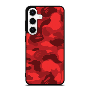 BAPE CAMO RED Samsung Galaxy S24 Case Cover
