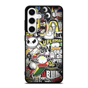 BAPE STICKER BOMB Samsung Galaxy S24 Case Cover BAPE STICKER BOMB Samsung Galaxy S24 Case Cover