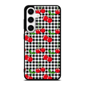 CHECKED CHERRY Samsung Galaxy S24 Case Cover
