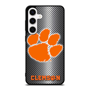 CLEMSON TIGERS METAL Samsung Galaxy S24 Case Cover