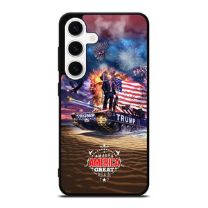 DONALD TRUMP AMERICA GREAT Samsung Galaxy S24 Case Cover