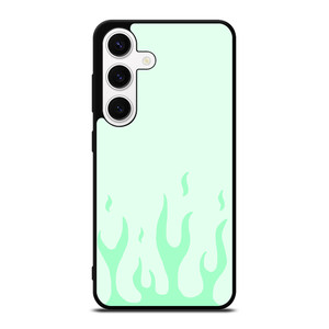 GREEN FLAME Samsung Galaxy S24 Case Cover GREEN FLAME Samsung Galaxy S24 Case Cover