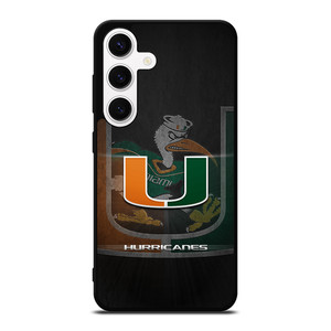 MIAMI HURRICANES UM 1 Samsung Galaxy S24 Case Cover