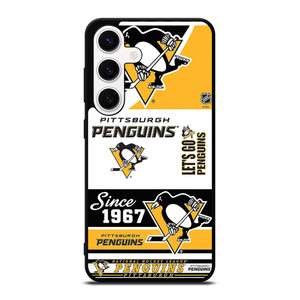 PITTSBURGH PENGUINS LOGO COLLAGE Samsung Galaxy S24 Case Cover