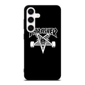 THRASER SKATEBOARD BLACK Samsung Galaxy S24 Case Cover
