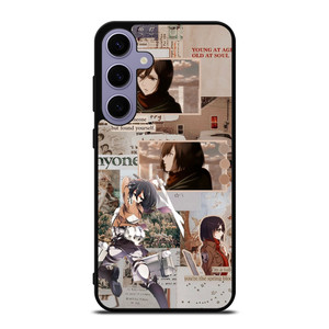 ATTACK ON TITAN MIKASA ACKERMAN COLLAGE Samsung Galaxy S24 Plus Case Cover ATTACK ON TITAN MIKASA ACKERMAN COLLAGE Samsung Galaxy S24 Plus Case Cover