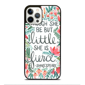 FLORAL SHAKESPEARE QUOTE iPhone 12 Pro Case Cover