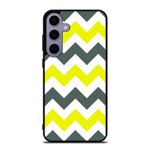 CHEVRON PATTERN YELLOW AND GREY Samsung Galaxy S24 Plus Case Cover CHEVRON PATTERN YELLOW AND GREY Samsung Galaxy S24 Plus Case Cover
