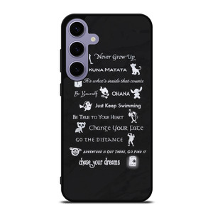 DISNEY LESSONS BLACK MARBLE Samsung Galaxy S24 Plus Case Cover