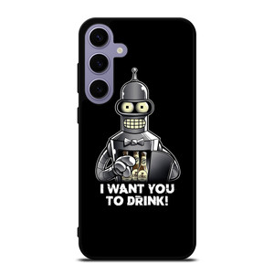 FUTURAMA BENDER I WANT YOU TO DRINK Samsung Galaxy S24 Plus Case Cover FUTURAMA BENDER I WANT YOU TO DRINK Samsung Galaxy S24 Plus Case Cover