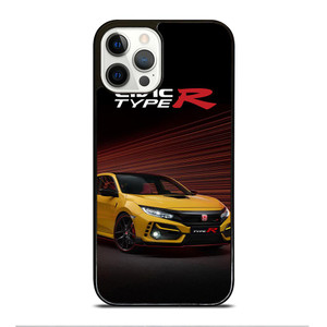 HONDA CIVIC YELLOW CAR iPhone 12 Pro Case Cover HONDA CIVIC YELLOW CAR iPhone 12 Pro Case Cover