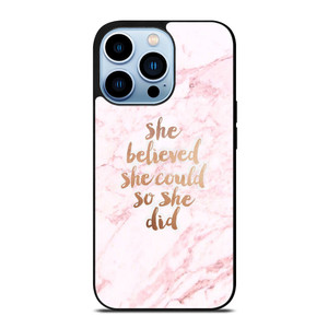 BELIEVE IN YOURSELF MARBLE iPhone 13 Pro Max Case Cover BELIEVE IN YOURSELF MARBLE iPhone 13 Pro Max Case Cover