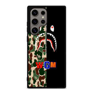 BAPE CAMO SHARK WGM Samsung Galaxy S24 Ultra Case Cover