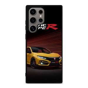 HONDA CIVIC YELLOW CAR Samsung Galaxy S24 Ultra Case Cover