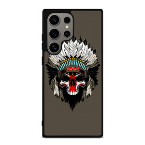 INDIAN FEATHER SKULL Samsung Galaxy S24 Ultra Case Cover