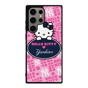 NEW YORK YANKEES HELLO KITTY 2 Samsung Galaxy S24 Ultra Case Cover