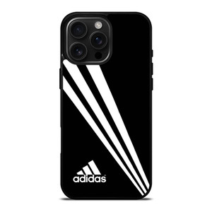 ADIDAS STRIPE BLACK iPhone 16 Pro Max Case Cover