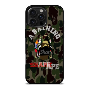 BAPE SHARK CAMO iPhone 16 Pro Max Case Cover