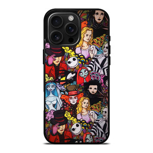 BEETLEJUICE TIM BURTON COLLAGE iPhone 16 Pro Max Case Cover