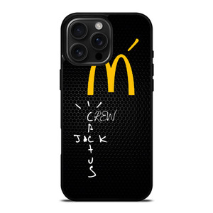 CACTUS JACK TRAVIS SCOTT MCDONALD'S METAL LOGO iPhone 16 Pro Max Case Cover