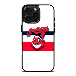 CLEVELAND INDIANS STRIPE LOGO iPhone 16 Pro Max Case Cover