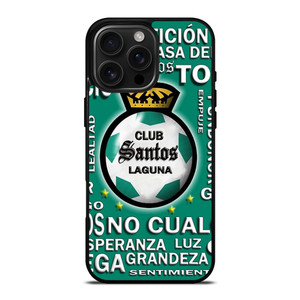 CLUB SANTOS LAGUNA FOOTBALL LOGO 2 iPhone 16 Pro Max Case Cover