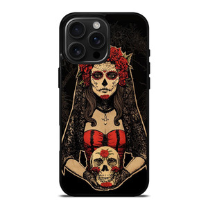 DAY OF THE DEAD ART iPhone 16 Pro Max Case Cover