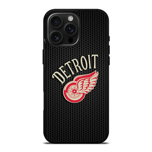 DETROIT RED WINGS METAL LOGO iPhone 16 Pro Max Case Cover