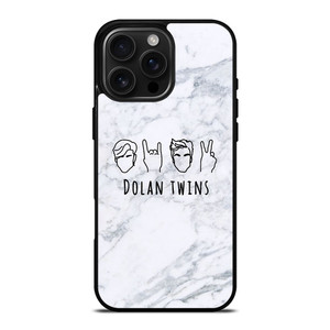 DOLAN TWINS MARBLE LOGO iPhone 16 Pro Max Case Cover