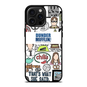 DUNDER MIFFLIN COLLAGE iPhone 16 Pro Max Case Cover