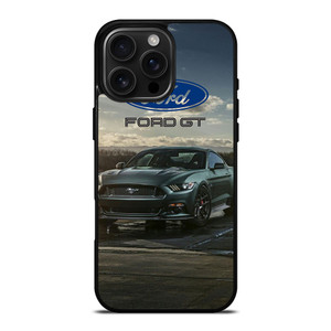FORD MUSTANG GT BLACK CAR iPhone 16 Pro Max Case Cover
