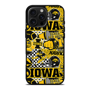 IOWA HAWKEYES COLLAGE iPhone 16 Pro Max Case Cover