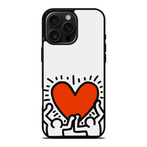 KEITH HARING LOVE 1 iPhone 16 Pro Max Case Cover KEITH HARING LOVE 1 iPhone 16 Pro Max Case Cover
