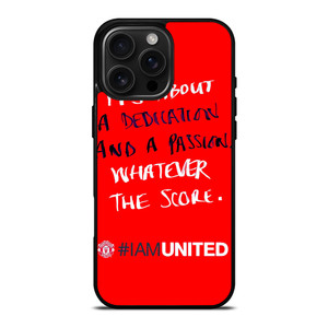 MANCHESTER UNITED I AM UNITED iPhone 16 Pro Max Case Cover