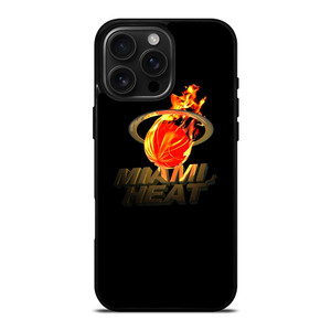 MIAMI HEAT FIRE LOGO iPhone 16 Pro Max Case Cover
