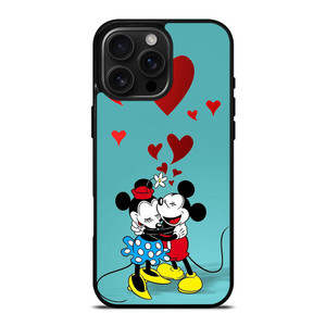 MICKEY AND MINNIE MOUSE HUG iPhone 16 Pro Max Case Cover