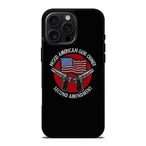 SECOND AMENDMENT AMERICAN GUN LOGO iPhone 16 Pro Max Case Cover