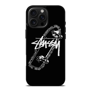 STUSSY SKATE iPhone 16 Pro Max Case Cover STUSSY SKATE iPhone 16 Pro Max Case Cover