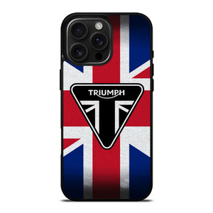 TRIUMPH MOTORCYCLE FLAG LOGO iPhone 16 Pro Max Case Cover