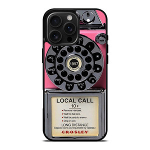 VINTAGE RETRO PAYPHONE PINK iPhone 16 Pro Max Case Cover