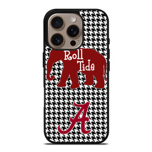 ALABAMA CRIMSON TIDE HOUNDSTOOTH iPhone 16 Pro Case Cover