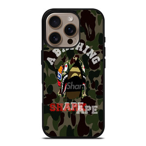 BAPE SHARK CAMO iPhone 16 Pro Case Cover