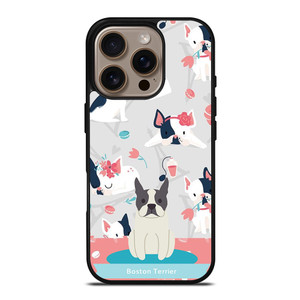 BOSTON TERRIER DOG 1 iPhone 16 Pro Case Cover BOSTON TERRIER DOG 1 iPhone 16 Pro Case Cover
