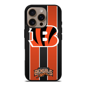 CINCINNATI BENGALS STRIPE iPhone 16 Pro Case Cover CINCINNATI BENGALS STRIPE iPhone 16 Pro Case Cover