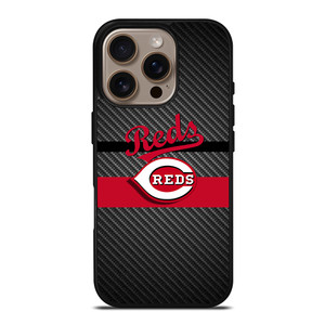 CINCINNATI REDS CARBON iPhone 16 Pro Case Cover CINCINNATI REDS CARBON iPhone 16 Pro Case Cover